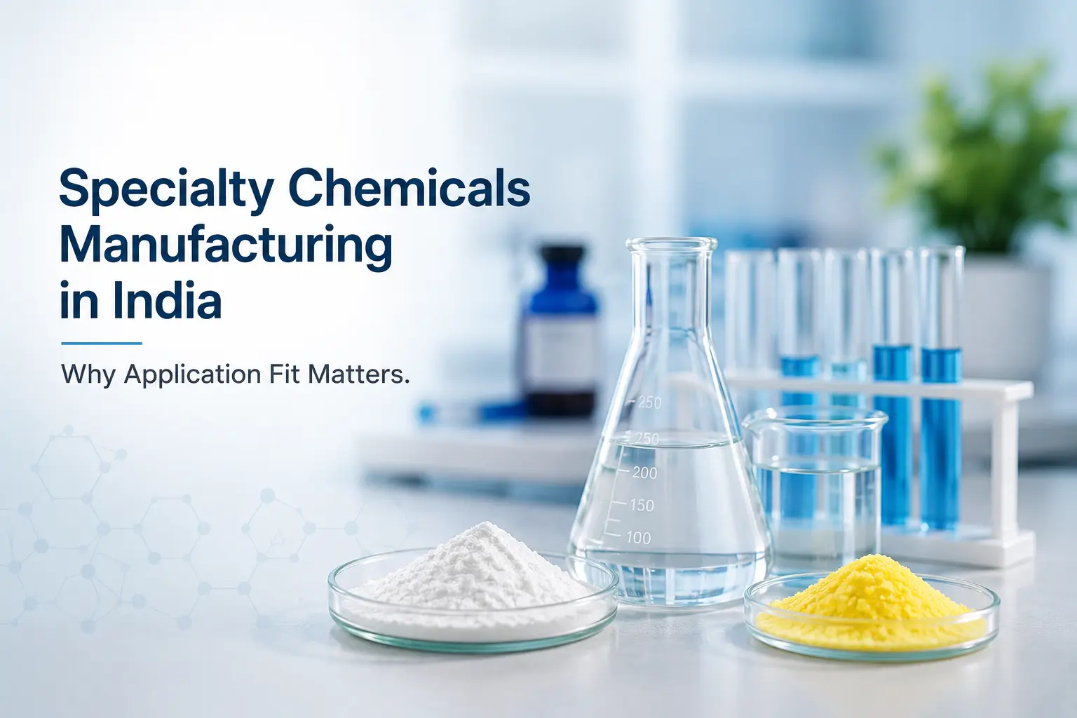 Specialty chemical manufacturing in India for pharmaceutical and industrial applications